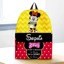 Load image into Gallery viewer, Personalized Kid's Backpack with Cartoon Mouse Design Backpack PopCulturePrints
