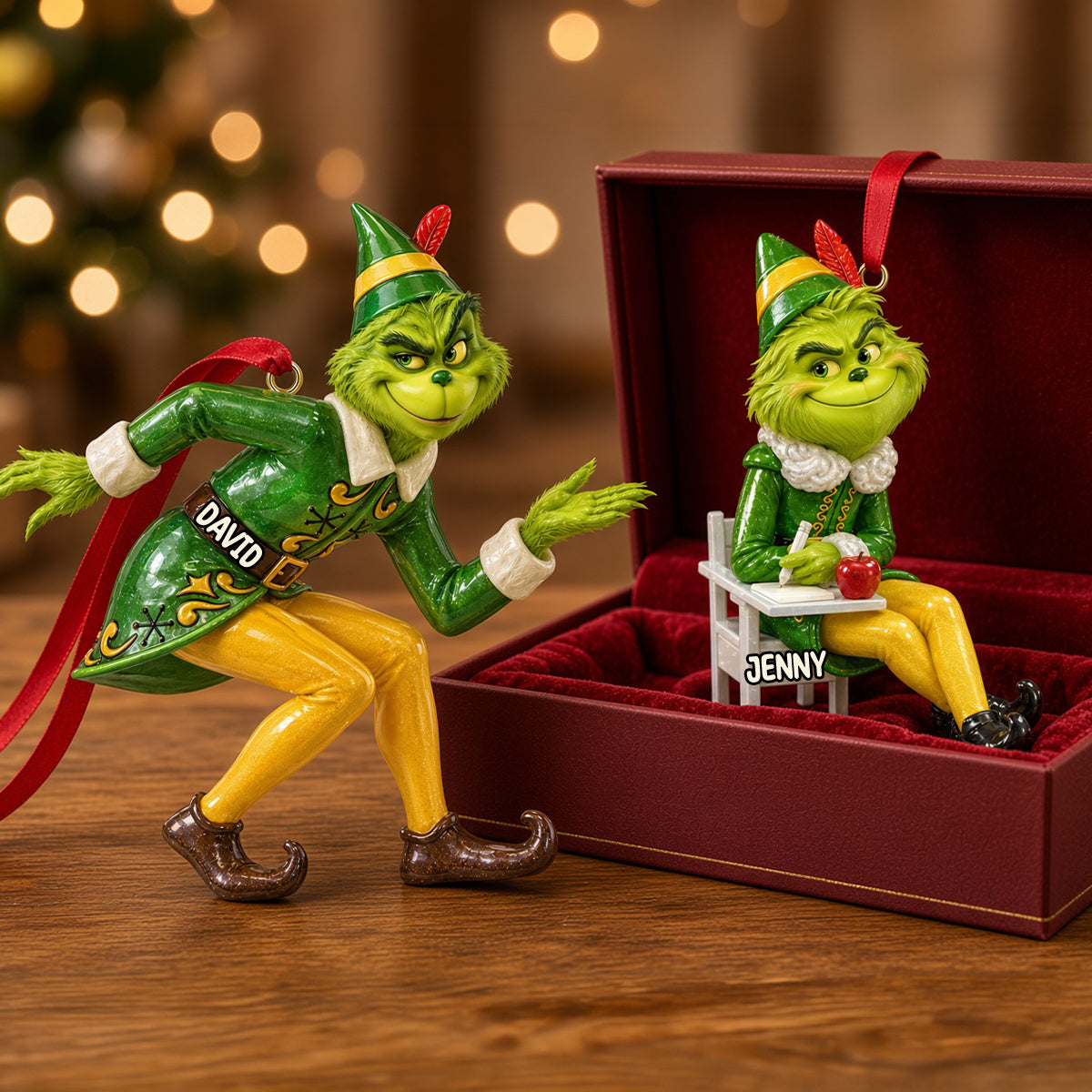 Mischievous Christmas Character Ornament - Personalized Gifts 04HUTN131026 Ornament PopCulturePrints