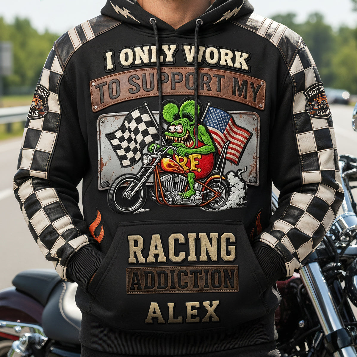Racing Addiction 3D Shirt – Personalized Gifts for Hot Rod Lovers AOP Products PopCulturePrints