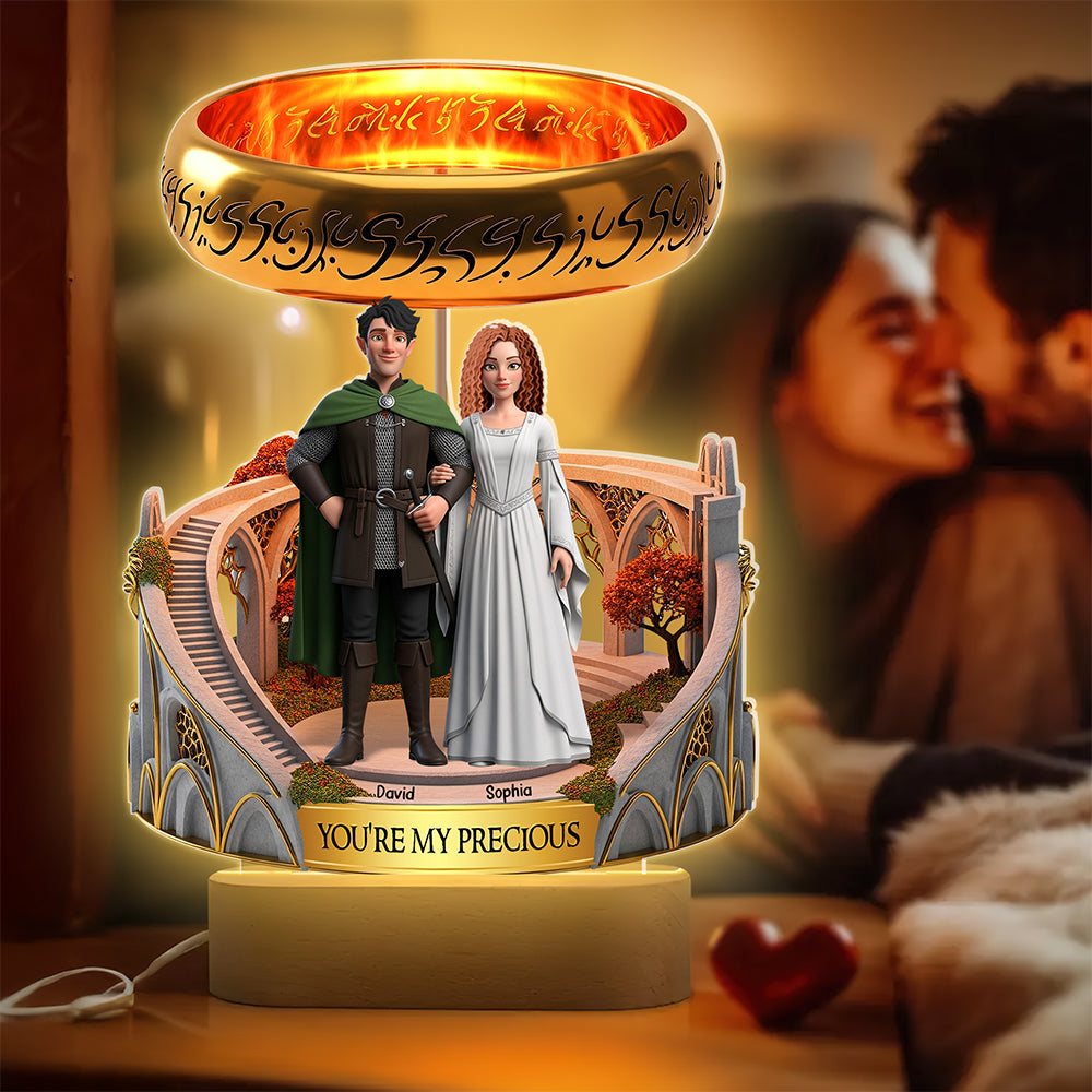You're My Precious Adventure Couple LED Light - Personalized Gifts for Couples Led Night Light PopCulturePrints