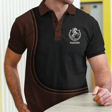 Load image into Gallery viewer, “Ride with Passion” - Personalized Horse Lover 3D Polo Shirt - Custom Photo Gift for Horse Riders Polo Shirts PopCulturePrints
