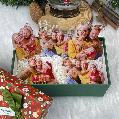 Grandma's Little Elves Personalized Christmas Blanket Ornament PopCulturePrints