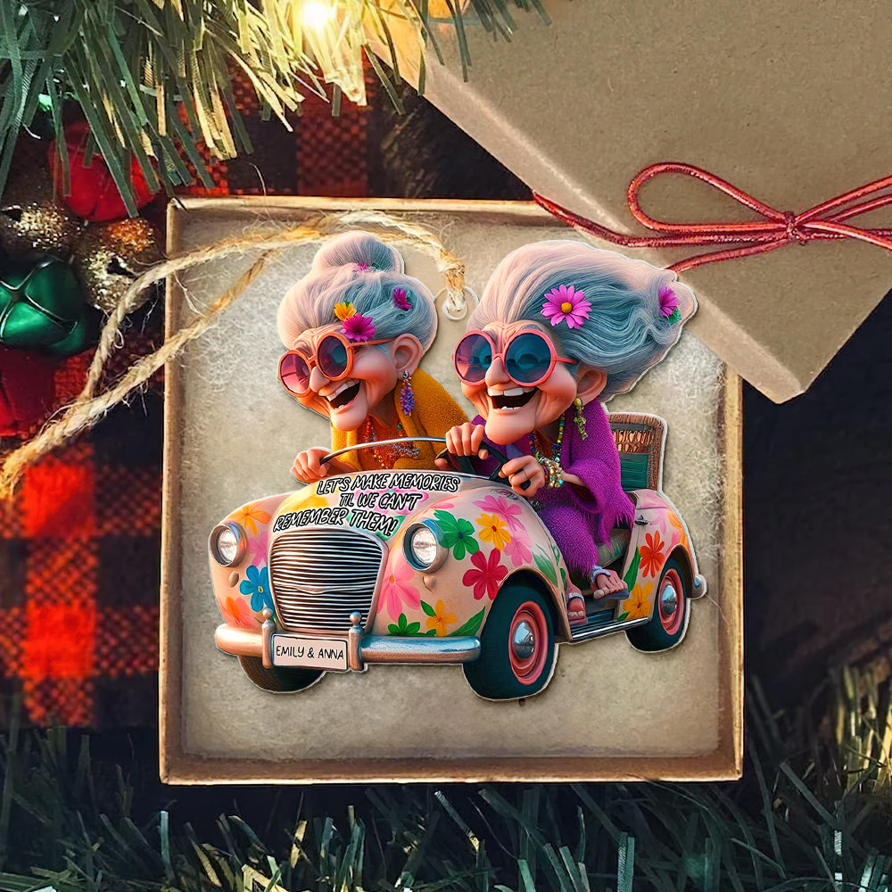 Personalized Fun Grandma Driving Ornament Ornament PopCulturePrints