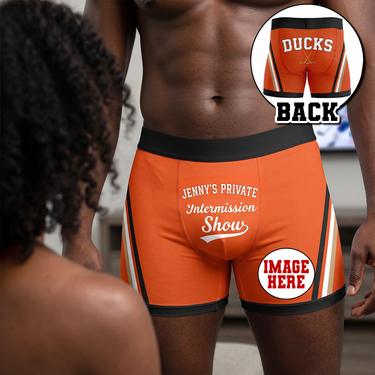 "Make a Statement with Every Step!" - Personalized Men's Boxers - Perfect Gifts for Sport Lovers