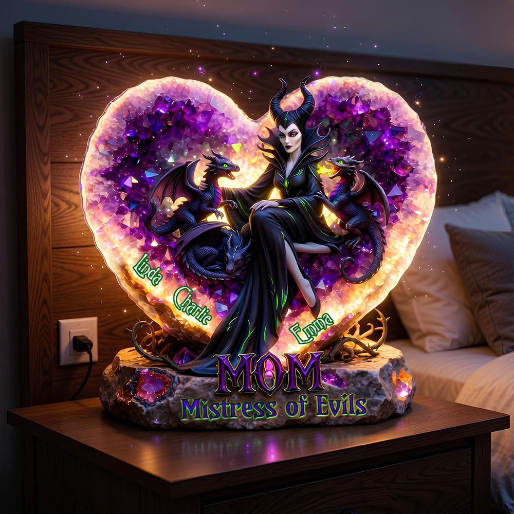 "Embrace Your Inner Dark Side" - Mistress of Darkness Light Box, Personalized Gift for Mom and Grandma Light Box PopCulturePrints