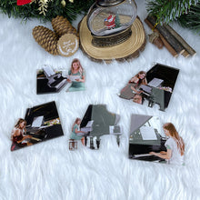 Load image into Gallery viewer, Personalized Piano Player Photo Ornament
