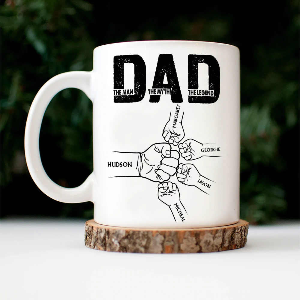 Dad The Man The Myth The Legend - Custom Personalized Mug for Dad and Grandpa Mug PopCulturePrints