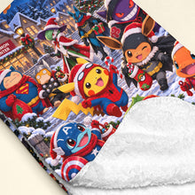 Load image into Gallery viewer, Magical Christmas Adventure Blanket - Personalized Gifts For Christmas 01ttta131026 Blanket PopCulturePrints
