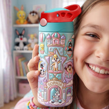 Load image into Gallery viewer, "Make Every Sip Magical!" - Sweet Bunny Colorful Kid Tumbler - Personalized Gifts For Kids Tumbler Cup PopCulturePrints
