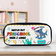 Load image into Gallery viewer, Watch Out 5th Grade! Personalized Funny Character Pencil Case for Kids Pencil Case PopCulturePrints
