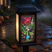 Load image into Gallery viewer, “Step into a Whimsical Wonderland” - Midnight Tea Party Solar Power Garden Lamp - Personalized Halloween Gifts
