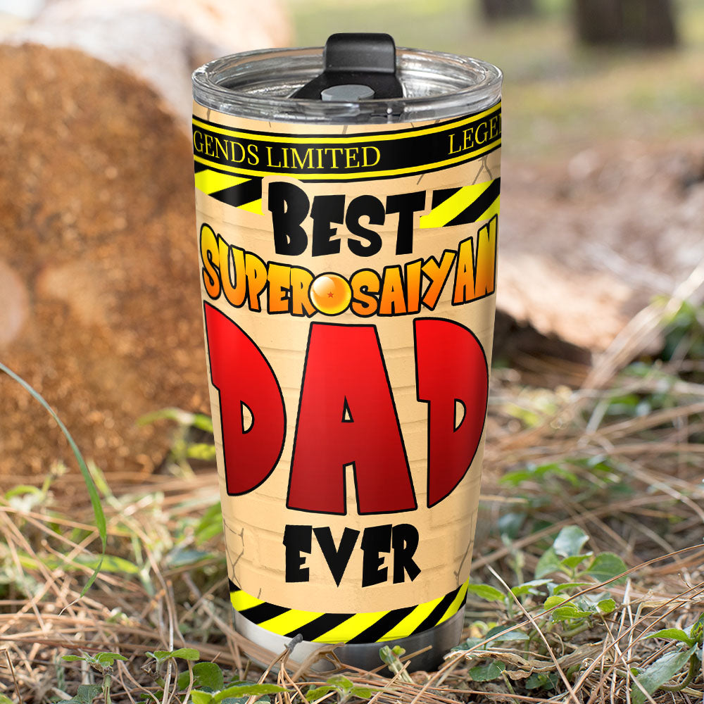 Best Super Saiyan Dad Personalized Tumbler Cup - Perfect Gift For Dad