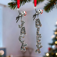 Load image into Gallery viewer, Embrace the Spookiness: Playful Spooky Name Art Ornament - Personalized Christmas Gift Ornament PopCulturePrints
