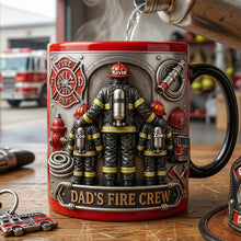 Load image into Gallery viewer, Best Dad Ever - Firefighter Dad Magic Mug - Personalized Gift for Dads, Grandpas &amp; More Coffee Mug PopCulturePrints
