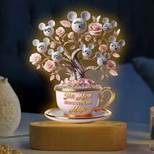 Load image into Gallery viewer, This Mom Runs On Coffee And Magic - Personalized Mouse LED Light Led Night Light PopCulturePrints

