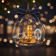 Load image into Gallery viewer, Illuminate Your Holidays: Personalized Famous Landmark Christmas Ornament - Custom Gift for Travel Lovers Ornament PopCulturePrints
