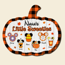 Load image into Gallery viewer, Personalized Halloween Pumpkin Wood Sign for Grandparents Wood Sign PopCulturePrints
