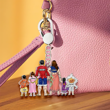 Load image into Gallery viewer, “Family is Everything” - Personalized Keychain for Loved Ones Keychains PopCulturePrints
