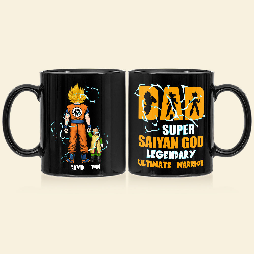 Super Saiyan God Dad Mug - Personalized Gift for Anime Lovers Coffee Mug PopCulturePrints