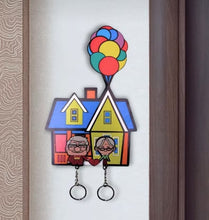 Load image into Gallery viewer, Personalized Couple Key Holder - Up Inspired House and Balloons
