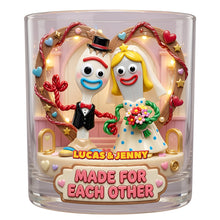 Load image into Gallery viewer, Forever Together Round Glass - Personalized Gifts For Couple 03TYDT240626 Glass PopCulturePrints
