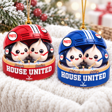 Load image into Gallery viewer, House Divided Dumpling Couple Ornament - Personalized Gifts For Sport Lover Christmas Ornament 05HUQN131026 Ornament PopCulturePrints
