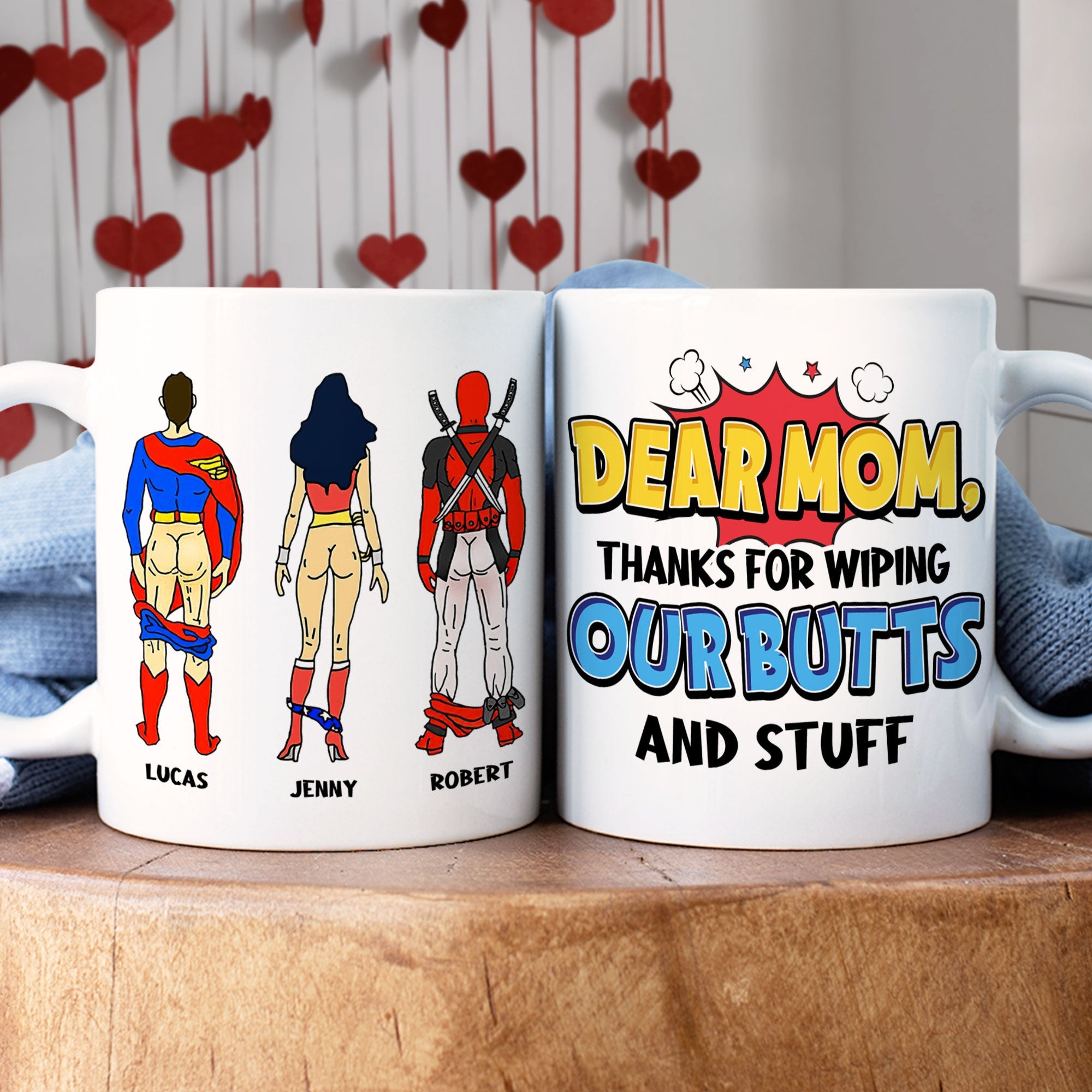 Funny Personalized Superhero Mug for Mom - Unique Mother's Day Gift Coffee Mug PopCulturePrints