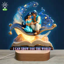 Load image into Gallery viewer, I Can Show You the World - Personalized Desert Princess LED Light Gift for Couples Led Night Light PopCulturePrints
