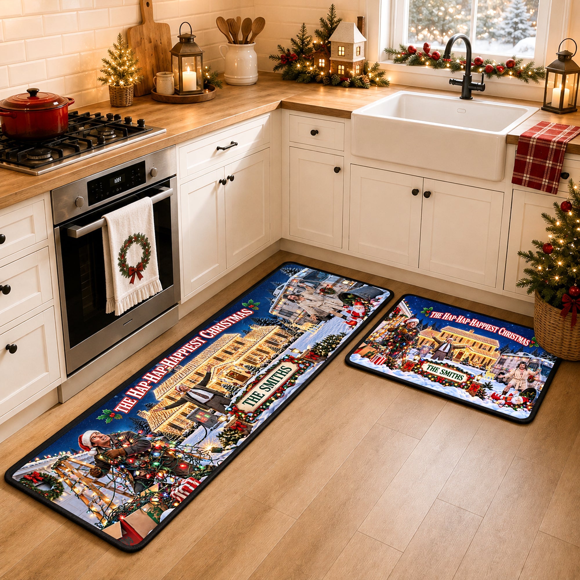 The Happiest Christmas Runner Rug - Personalized Gift for Movie Lovers