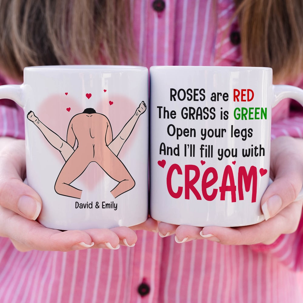 Personalized Funny Couple Coffee Mug - Fill You With Cream Coffee Mug PopCulturePrints