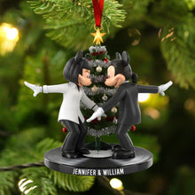 Load image into Gallery viewer, Dance Through Life Together - Personalized Dancing Couple Ornament Ornament PopCulturePrints
