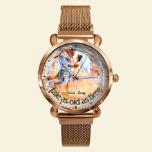 Load image into Gallery viewer, Couple Mesh Strap Quartz Watch - Personalized Gifts For Couples Quartz Watch PopCulturePrints
