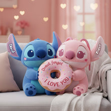 Load image into Gallery viewer, Donut Forget About Love - Adorable Tropical Duo Donut Pillow Pillow PopCulturePrints
