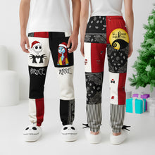 Load image into Gallery viewer, Personalized Couples Christmas Sweatpants - A Joyful Gift for Every Couple! Shorts and Pants PopCulturePrints
