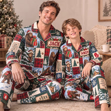 Load image into Gallery viewer, “Good Things Believe” - Big Foot Pajama Set - Personalized Gifts for Christmas Pajama Set PopCulturePrints
