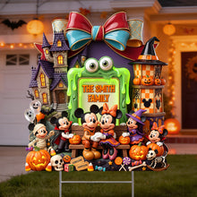 Load image into Gallery viewer, “A Spooktacular Family Celebration!” - Mystical Spooky Family Yard Sign - Personalized Halloween Gift

