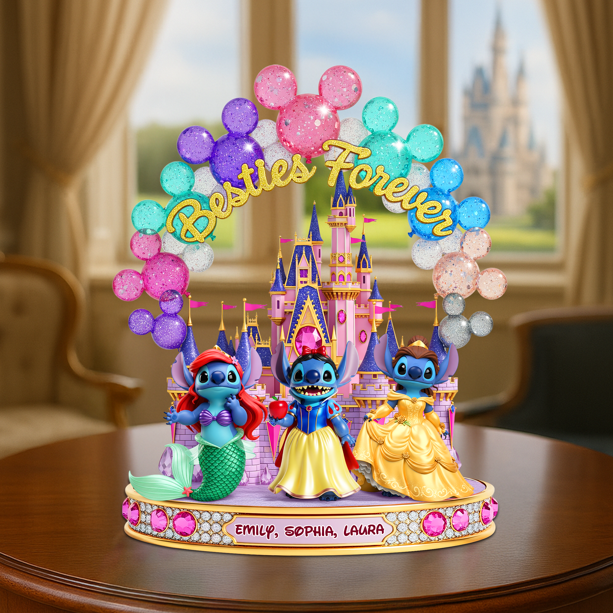 Besties Forever: Celebrate Your Friendship with Personalized Cute Monster Plaque Shaped Plaques PopCulturePrints