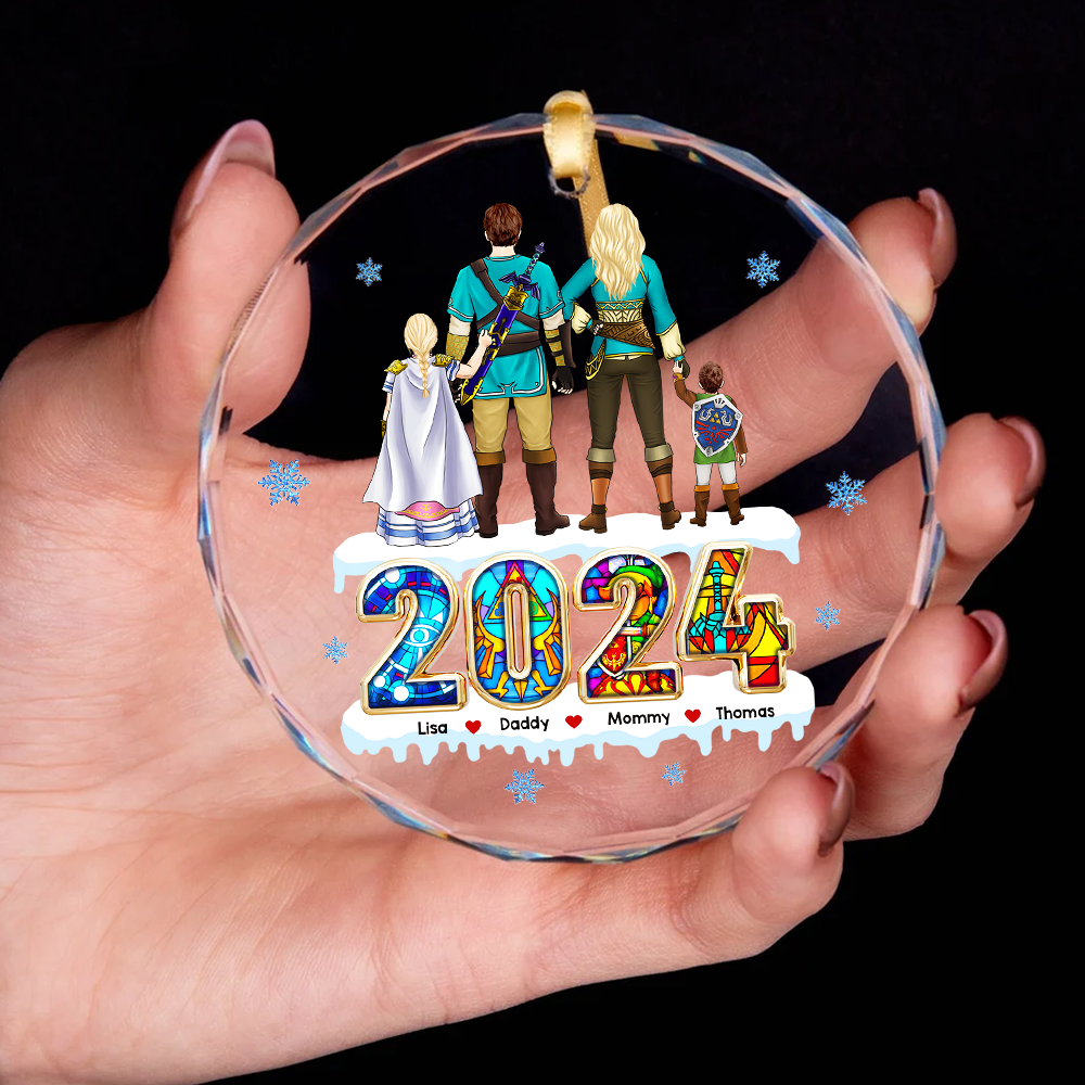 Personalized Family Christmas Ornament - Fantasy Themed Ornament PopCulturePrints