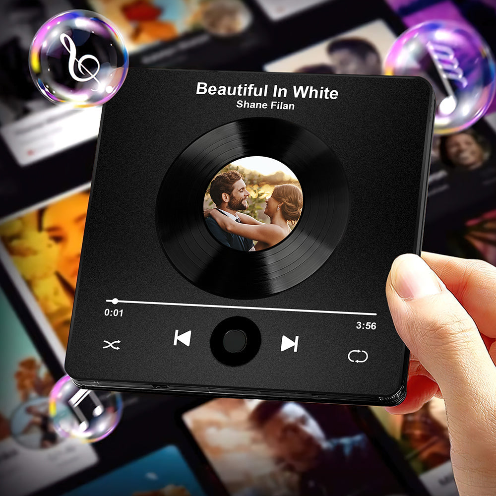 Personalized Music & Photo Fridge Magnet for Couples Fridge Magnet PopCulturePrints