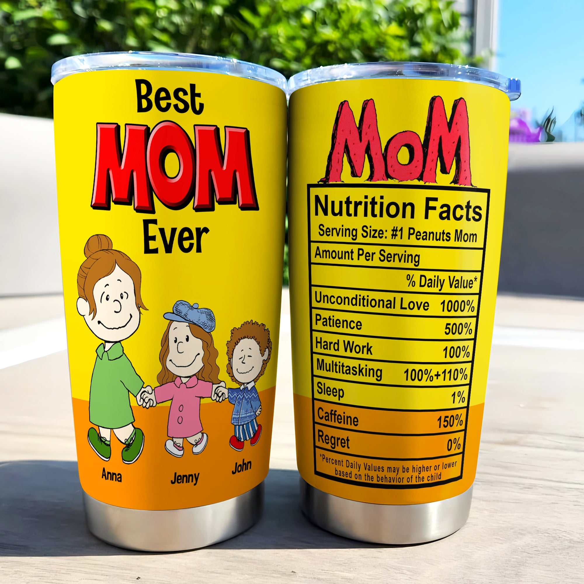 Best Mom Ever - Personalized Tumbler Gift for Mom & Grandma Tumbler Cup PopCulturePrints