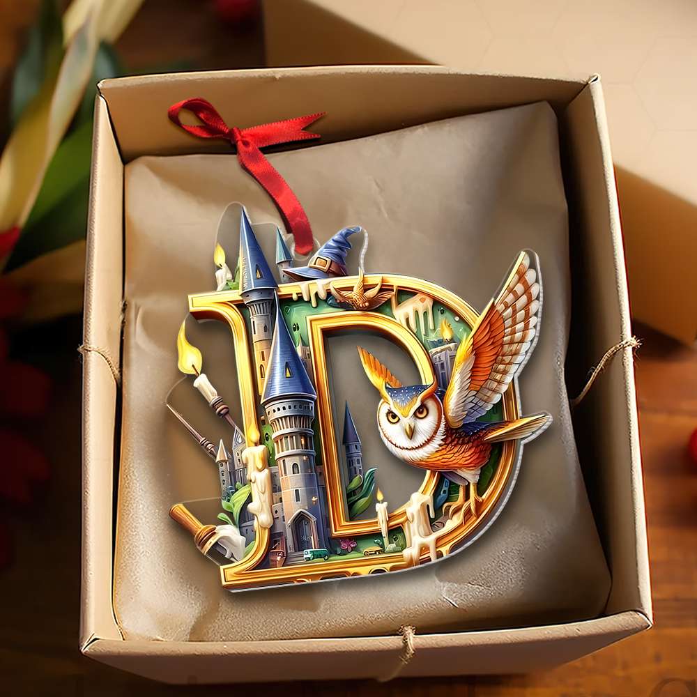 Personalized Movie Fan Alphabet Ornament - Magical 'A'