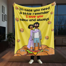 Load image into Gallery viewer, Personalized Couple Blanket - I Love You Now and Always Blanket PopCulturePrints
