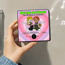 Load image into Gallery viewer, Custom Y2K Style Music Fridge Magnet for Couples - Personalized Valentine&#39;s Day Gifts Fridge Magnet PopCulturePrints
