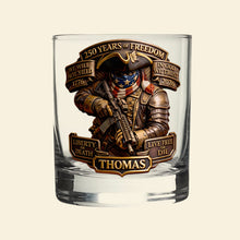 Load image into Gallery viewer, "Live Free or Die" - Personalized Tribute Glass for Patriots - Custom Gift for Freedom Lovers Glass PopCulturePrints

