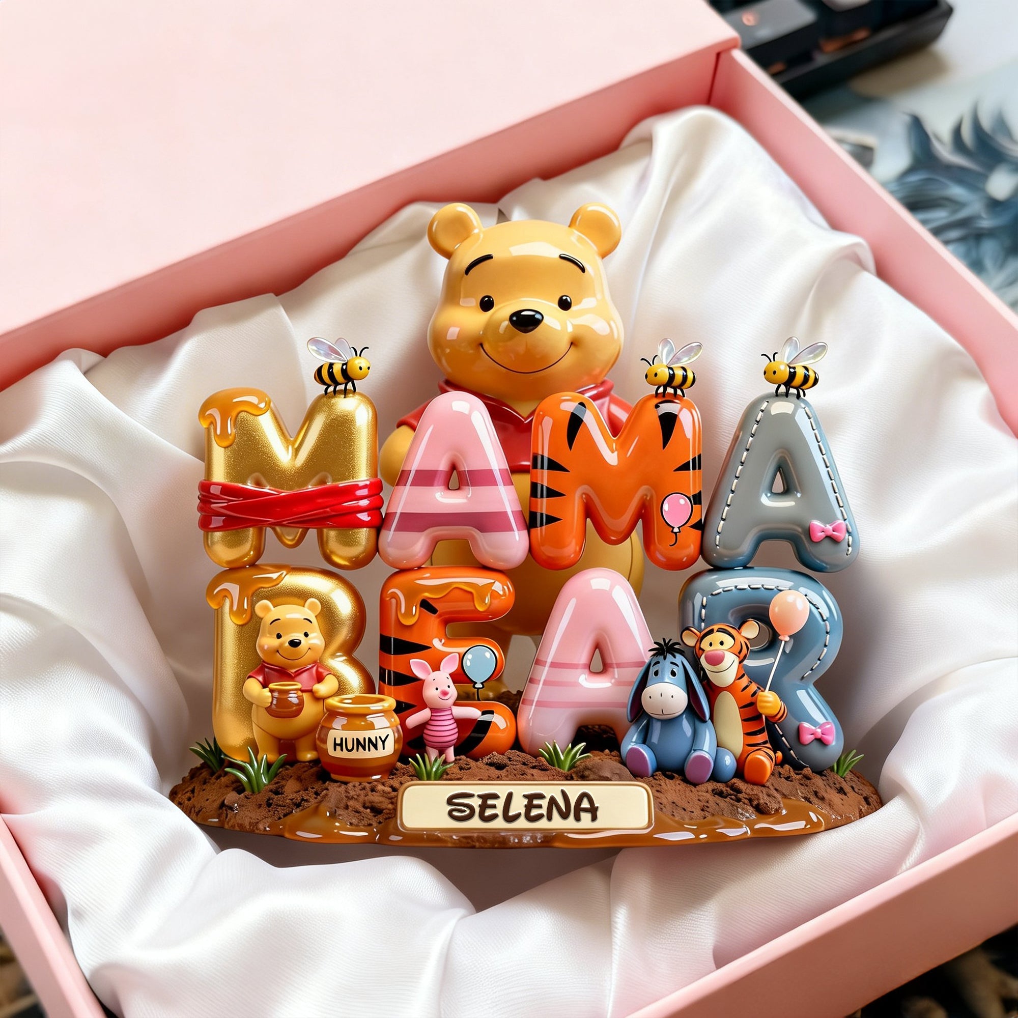 “A Mother's Love is Forever” - Love Mom Acrylic Plaque - Personalized Gift for Moms, Grandmas and More Shaped Plaques PopCulturePrints