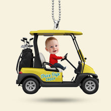 Load image into Gallery viewer, Drive Safe Daddy! Custom Photo Car Ornament - A Unique Personalized Gift for Dads Ornament PopCulturePrints
