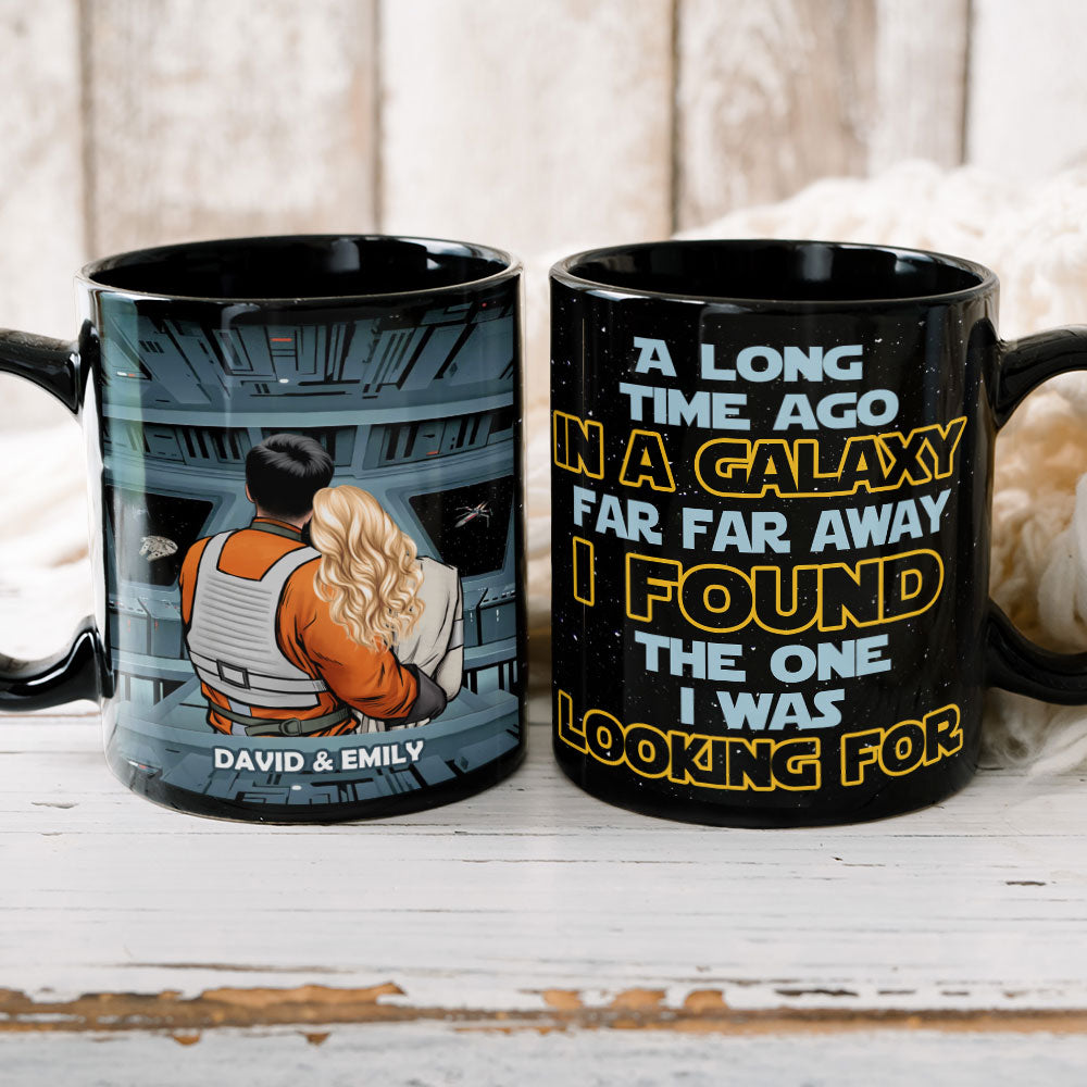 Personalized 'Galaxy' Couple Mug - Unique Anniversary Gift for Him & Her - Valentine's Day Gifts Coffee Mug PopCulturePrints