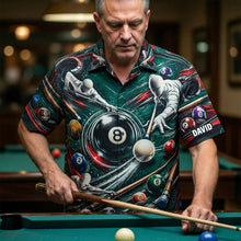 Load image into Gallery viewer, Billiards Hawaiian Shirt - Personalized Gift for Pool Lovers
