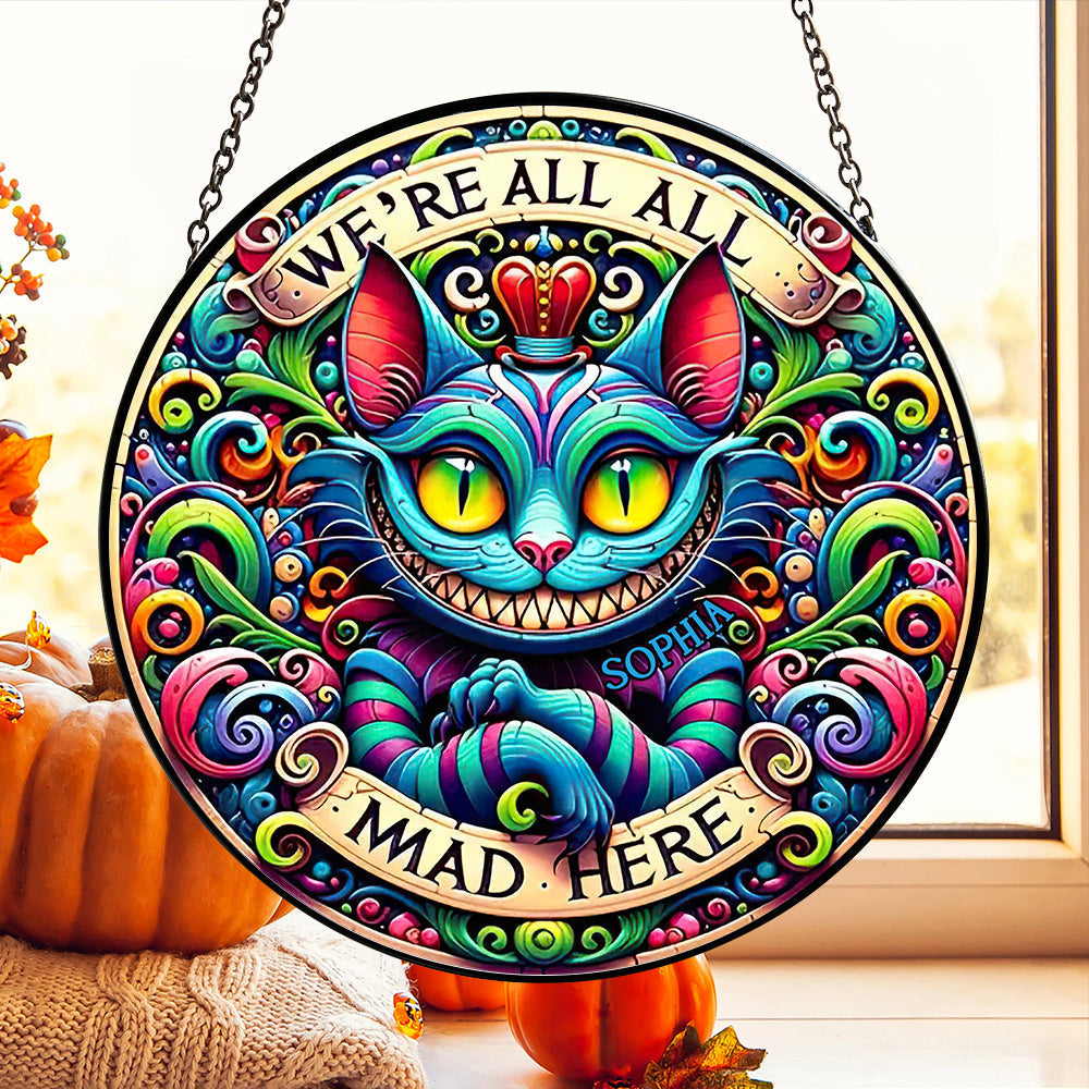 Personalized Halloween Gift for Cat Lovers - Colorful Horror Cat Design