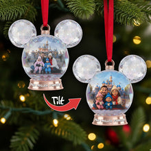 Load image into Gallery viewer, Create Magical Memories with Personalized Sparkle Globe Christmas Ornament - Custom Photo Gift for Family &amp; Friends Ornament PopCulturePrints
